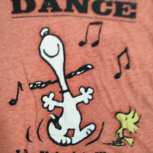 Peanuts Dance Like Nobody's Watching Shirt Sz Sm - Picture 2 of 7